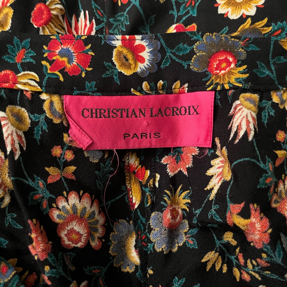 Vintage Christian Lacroix Colorful Floral Pants